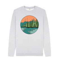 Load image into Gallery viewer, Grey Nature Lover Mens Remill Sweatshirt Top Sustainable Fashion GM Free Sustainability Clothing Circular Economy Organic Cotton Sweater
