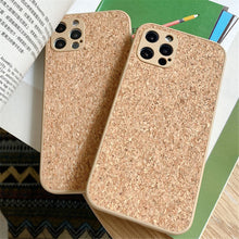 Load image into Gallery viewer, Cork Eco Mobile Phone Case for iPhone Breathable, Flexible, Anti-sweat and Shockproof Luxury Eco Cover for iPhones 14 12 11 13 Pro Max Mini XS XR X 6 6S 7 8 Plus SE
