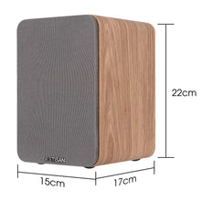 Load image into Gallery viewer, Wooden 2.0 Active Speakers Hifi 80W Home Theatre Sound System TV PC Subwoofer Acoustics Bookshelf Bluetooth Speaker Music Center Eco
