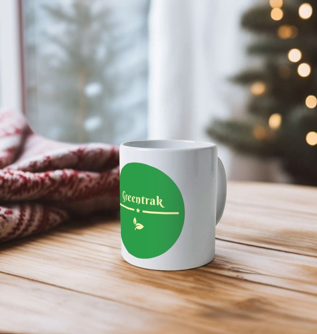 Greentrak Original Natural Ceramic Mug Eco Limited Edition of 1000 Environmentally Friendly Printed with Water Based Inks and Renewable Energy