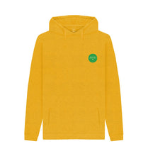 Load image into Gallery viewer, Sunflower Yellow Greentrak Hoodie Mens Relaxed Fit Hooded Sweatshirt Top Sustainable Fashion GM Free Sustainability Clothing Circular Economy Organic Cotton Hoodie
