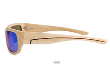 Load image into Gallery viewer, Unisex Wraparound Designer Wooden Eco Sunglasses UV400
