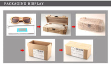 Load image into Gallery viewer, Unisex Retro II Dark Designer Bamboo Eco Sunglasses UV400
