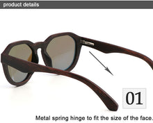 Load image into Gallery viewer, Unisex Modern Classic Ebony Designer Wooden Eco Sunglasses UV400
