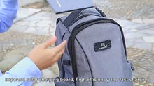 Load and play video in Gallery viewer, Solar Backpack for Business and Travel with 14W device charging and Anti-Theft
