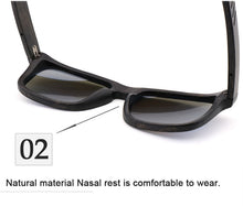 Load image into Gallery viewer, Unisex Retro IV Dark Designer Bamboo Sunglasses UV400 Sustainable Wood FSC Eco Planet
