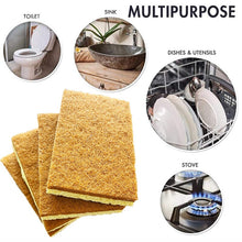 Load image into Gallery viewer, Coconut Fibre Eco Friendly Plant Based Scourer Sponge Pack of 10
