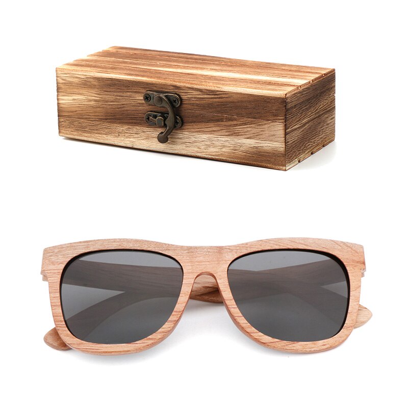 Unisex Retro Du Lei Light Wood Designer Eco Sunglasses UV400