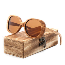 Load image into Gallery viewer, Unique Butterfly Light Designer Wooden Eco Sunglasses UV400
