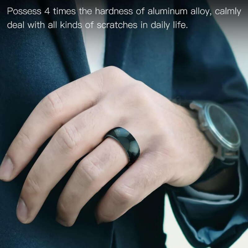 Unisex Magic Finger Ring Waterproof RFID Technology For Android IOS NFC Smartphone Sustainable Energy Eco Mindset Efficient Living Save Our Planet Future Proof