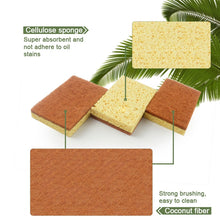 Load image into Gallery viewer, Coconut Fibre Eco Friendly Plant Based Scourer Sponge Pack of 10
