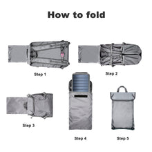 Load image into Gallery viewer, Solar Power Foldable Backpack for Travel Mobile Phone Charging

