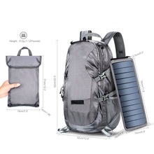 Load image into Gallery viewer, Solar Power Foldable Backpack for Travel Mobile Phone Charging
