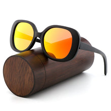 Load image into Gallery viewer, Unique Butterfly Dark Designer Wooden Eco Sunglasses UV400
