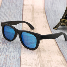 Load image into Gallery viewer, Childrens Classic Dark Designer Bamboo Eco Sunglasses UV400
