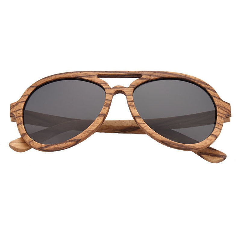 Unisex Driver Designer Wooden Eco Sunglasses UV400
