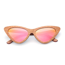 Load image into Gallery viewer, Cat Eye Designer Bamboo Eco Sunglasses UV400
