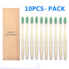Load image into Gallery viewer, Bamboo Toothbrushes Rainbow Box Sets of 10
