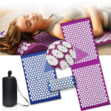 Load image into Gallery viewer, Yoga Pilates Massage Mat and Massage Cushion Accupressure Lotus Flower Leisure Sets
