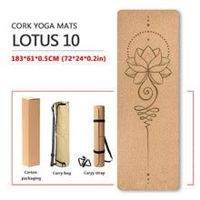 Load image into Gallery viewer, Cork Mats For Yoga, Pilates and Fitness FSC Sustainable Biodegradable Non-Plastic Eco Environmentally Friendly
