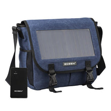 Load image into Gallery viewer, Solar Power Shoulder Briefcase Travel Bag with USB Device Charging Eco Environmentally Sustainable Energy Save the Planet
